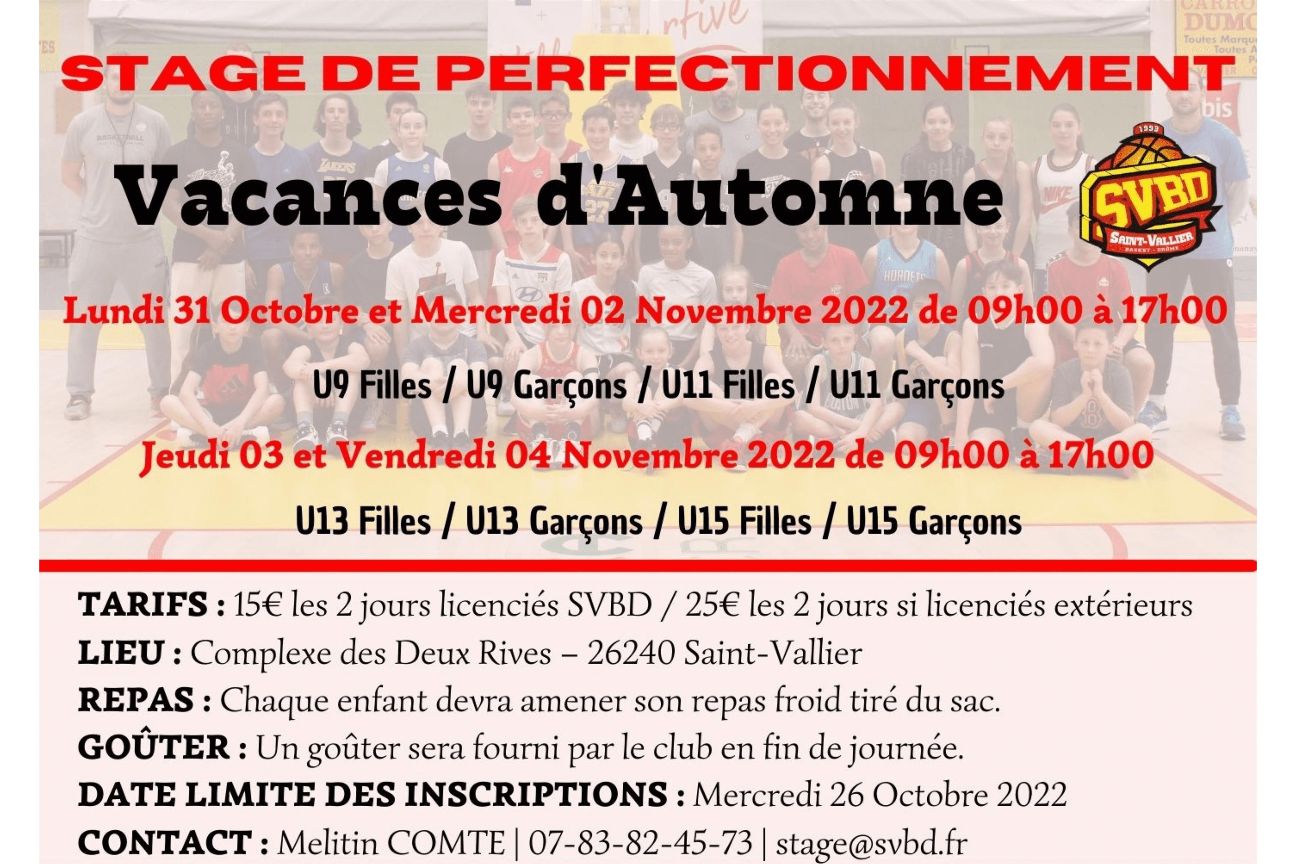 Stage Automne 2022