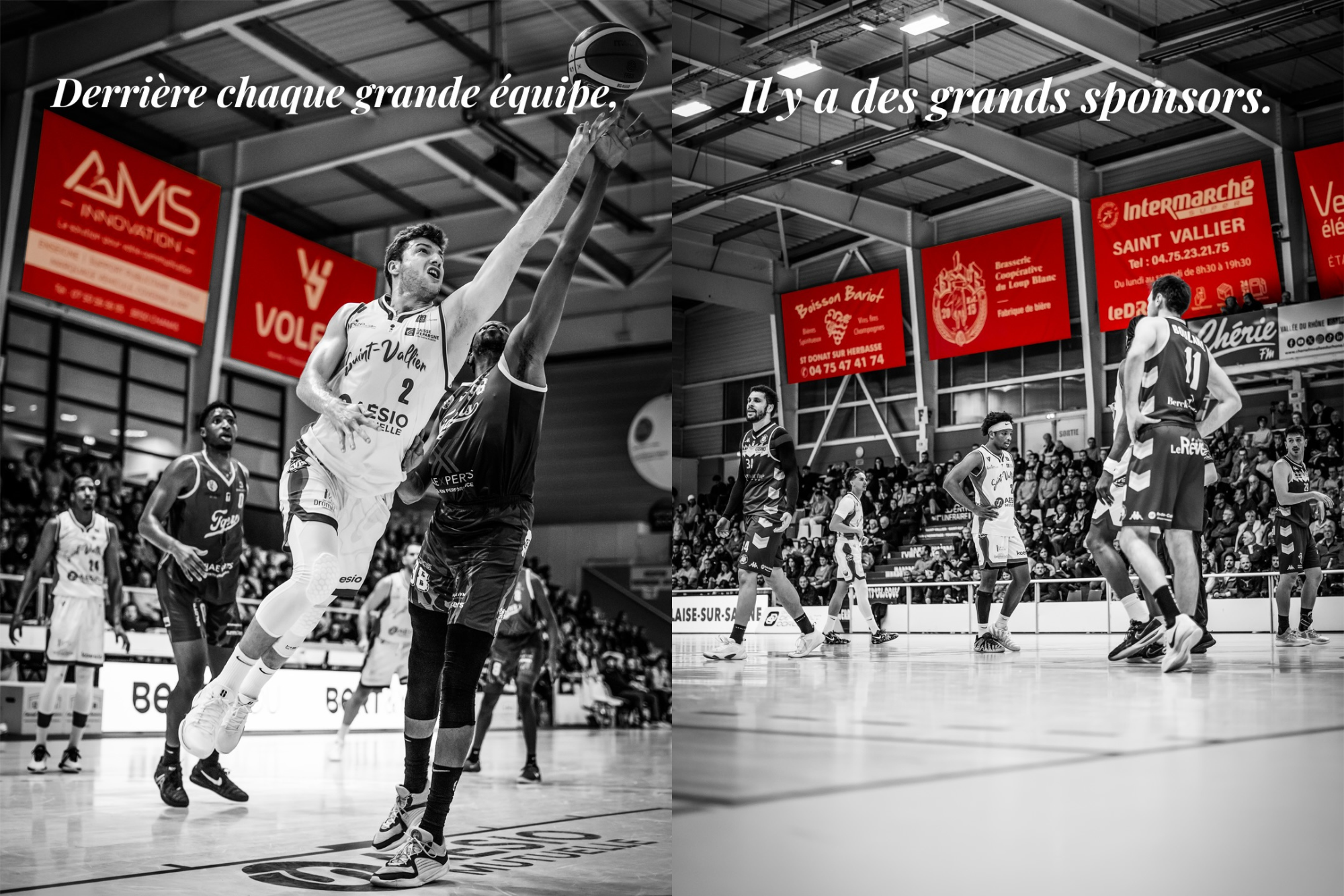 Leur nom flotte dans le complexe